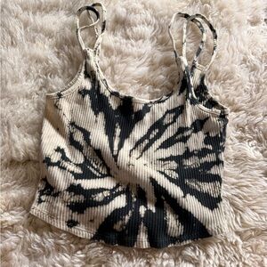 Cool tie dye tank top crop